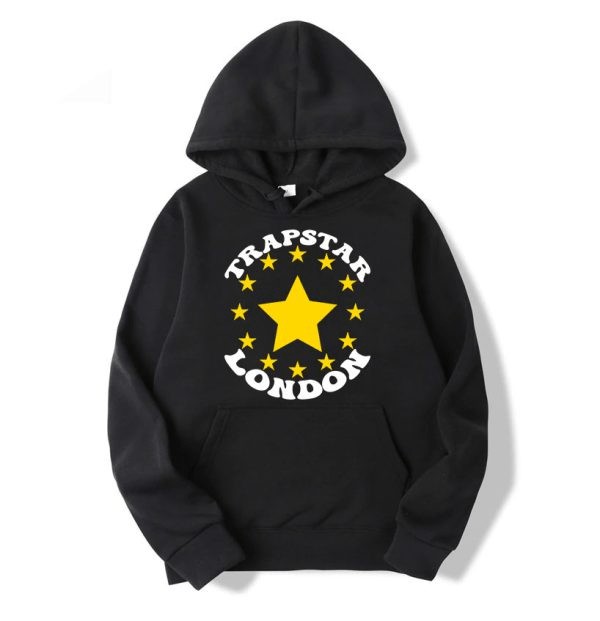 Trapstar Stars London Hoodie Herren Schwarz Schweiz | YRSXPC709