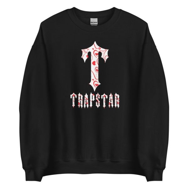 Trapstar T-For Hearts Pullover Herren Schwarz Schweiz | LXHYMW920