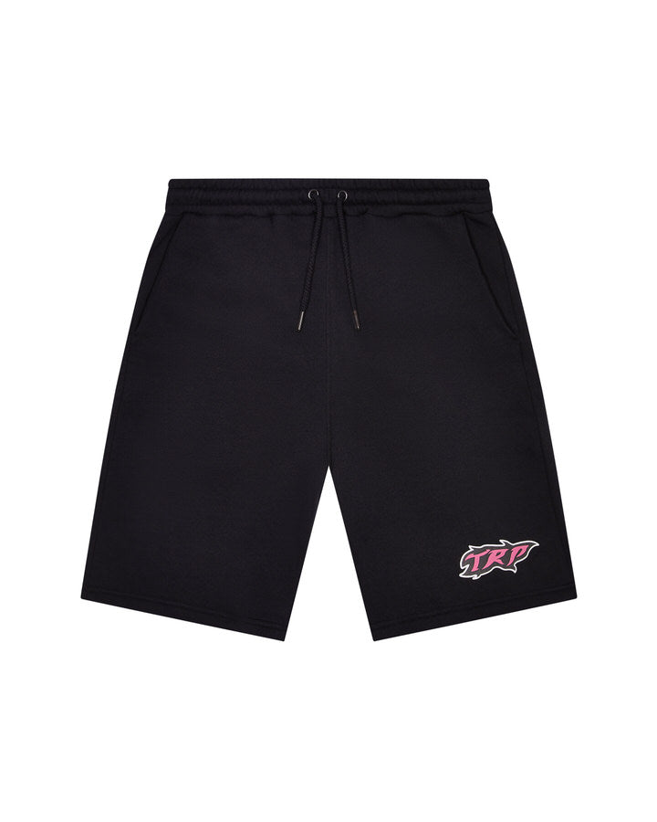 Trapstar TRP Flame Kurze Hose Herren Schwarz Rosa Schweiz | JDOPAK820