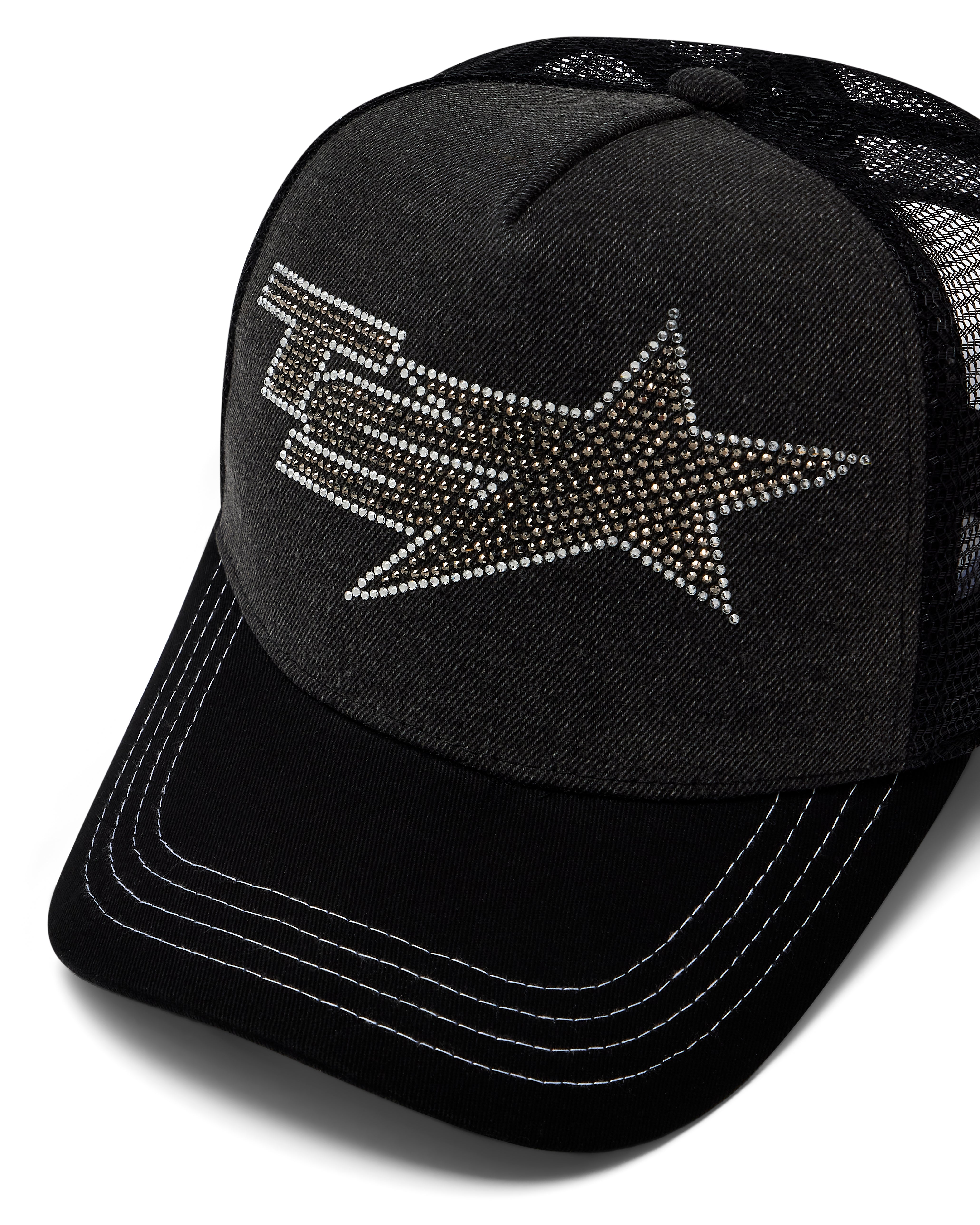 Trapstar TS Star Diamante Trucker Kappen Damen Schwarz Schweiz | NLJGDO379