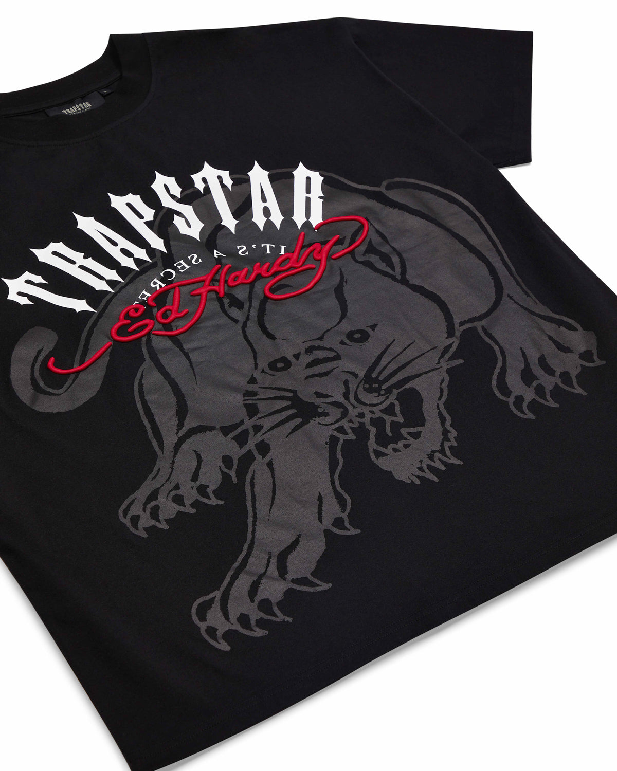 Trapstar X Ed Hardy Arch T-Shirt Herren Schwarz Schweiz | LZMNWQ946