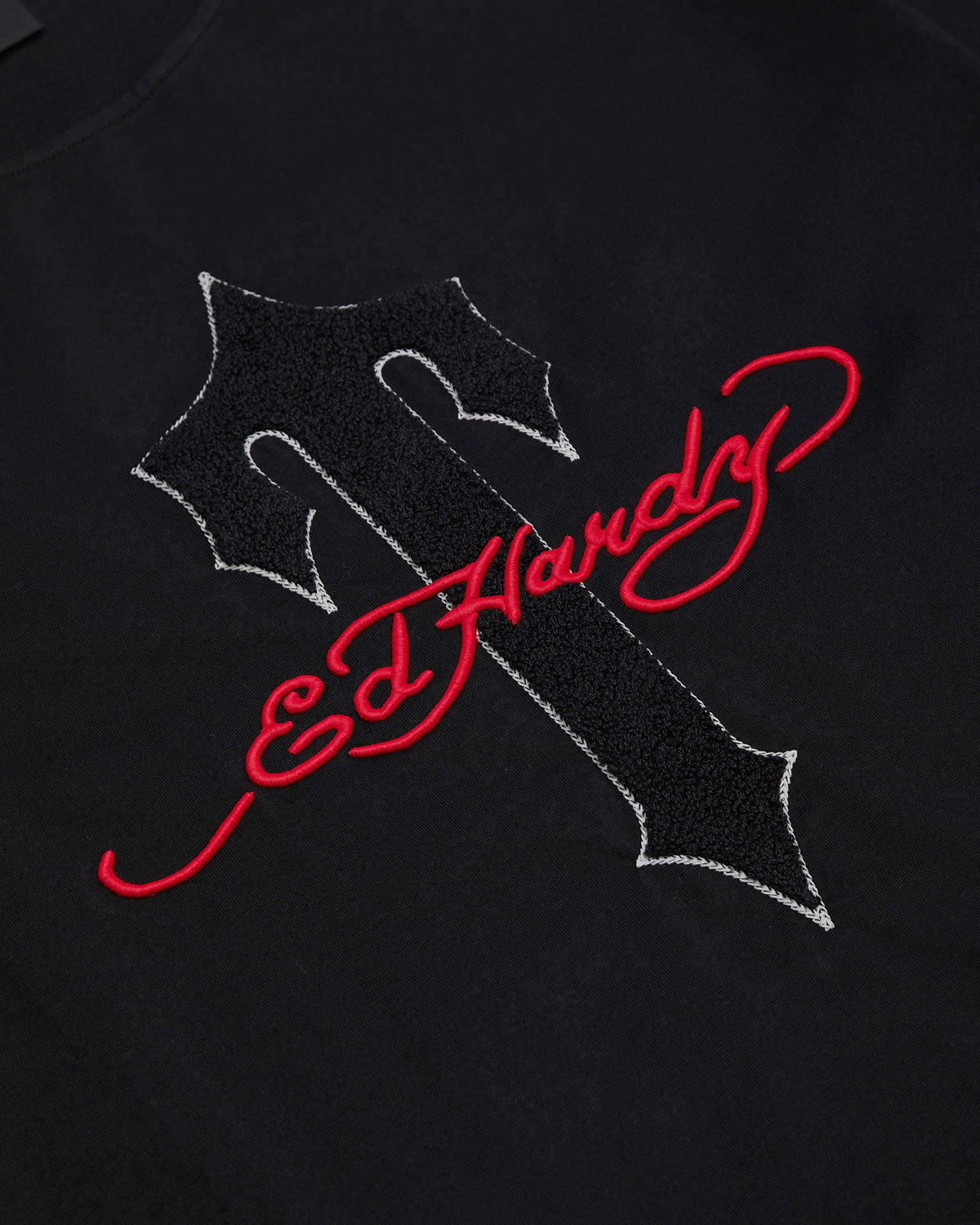 Trapstar X Ed Hardy Ironagte T-Shirt Herren Schwarz Schweiz | UXBSLN609