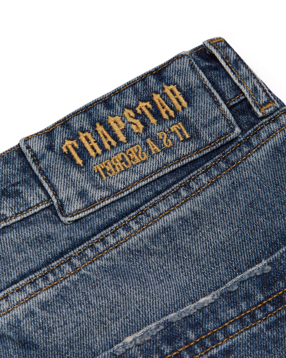 Trapstar x Ed Hardy Denim Jeans Herren Blau Schweiz | TRXEIH142