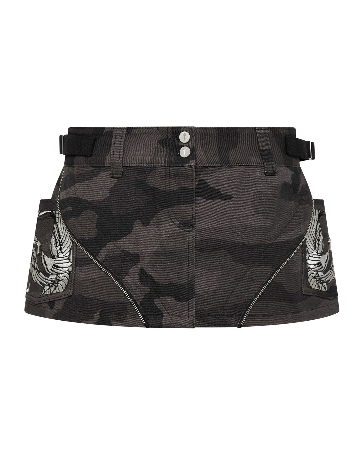 Trapstar x Ed Hardy Röcke Damen Schwarz Camouflage Schweiz | KPOBHW276