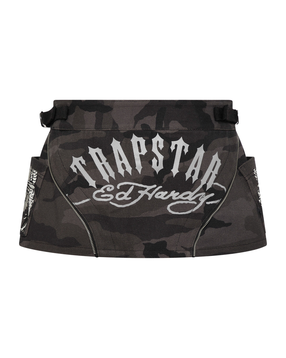 Trapstar x Ed Hardy Röcke Damen Schwarz Camouflage Schweiz | KPOBHW276